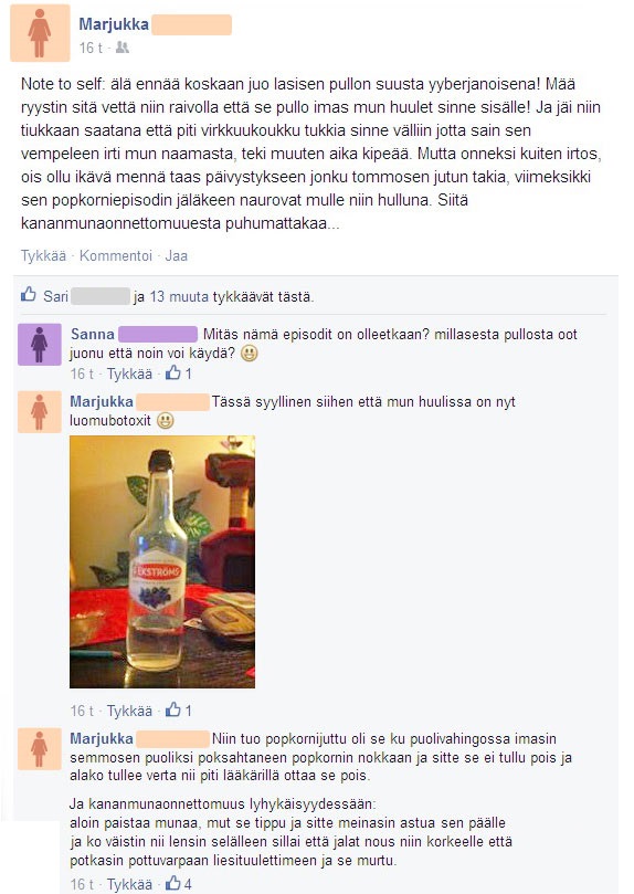 Marjukan oudot onnettomuudet