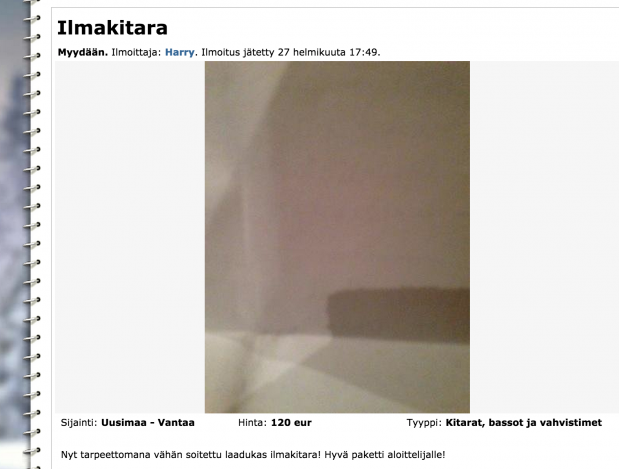 Ruutukaappaus Tori.fi-sivustolta