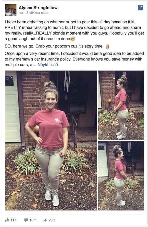 Facebook / Alyssa Stringfellow