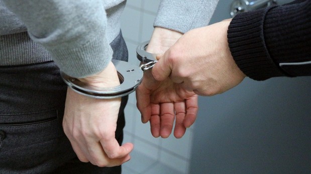Offender Trouble Handcuffs Police Arrest